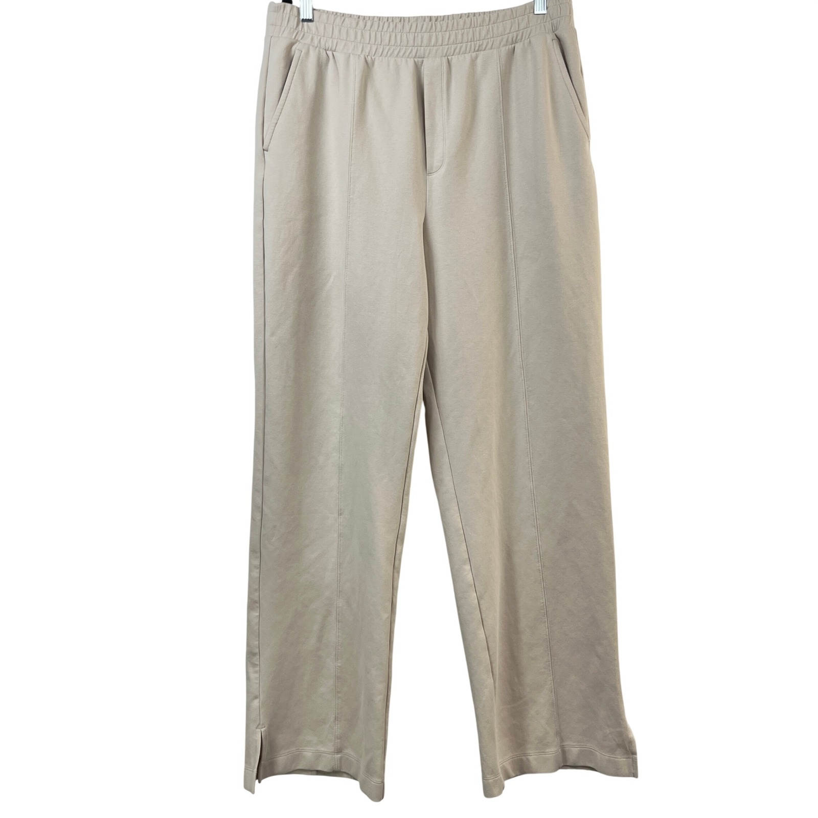 Old Navy Active Lounge Pants Beige Xl Tall High Rise Wide Leg